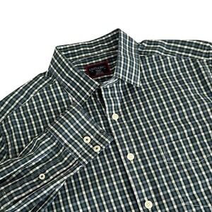 UNTUCKit Blue Check Slim Fit‎ Long Sleeve Button Up Shirt Mens S